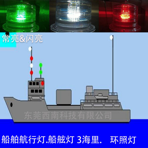 船舶桅杆信号灯指示图图片